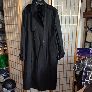 Classic Black Men's Trench Coat